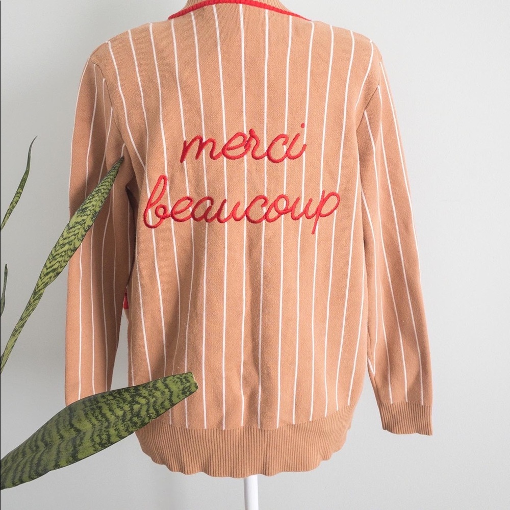 Merci Beaucoup Striped Cardigan
